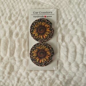 Sunflower Car Coasters